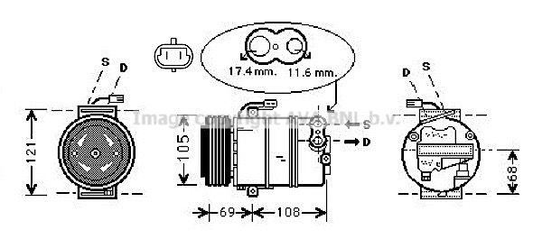 AVA QUALITY COOLING Компрессор, кондиционер OLK316